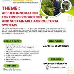 Development of Sustainable Agricultural Systems Based on Crop Production Innovation